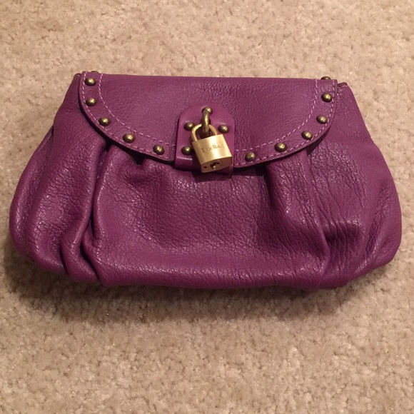 Luella eggplant color clutch.