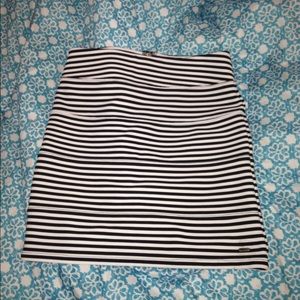 Victoria's Secret black and white stripped skirt