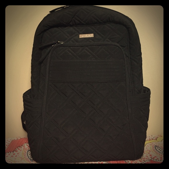 Black quilted Vera Bradley tech backpack!