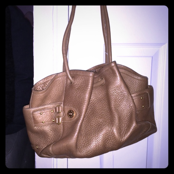 Cole Haan camel colored village fog bag