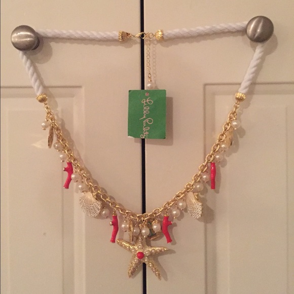 Lilly Pulitzer Chowdah Necklace Gold Starfish