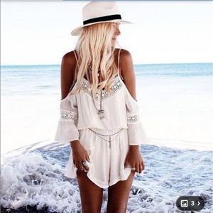 Bodycon white romper