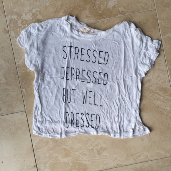 BRANDY MELVILLE JOHN GAULT CROP TEE