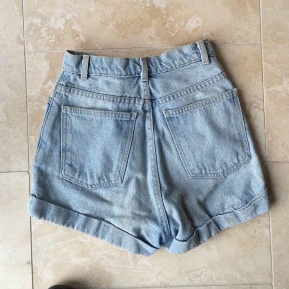 AMERICAN APPAREL HIGH WAIST VINTAGE SHORTS - Picture 3 of 3