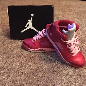 Girls Jordan 5 Retro Valentines Day Edition
