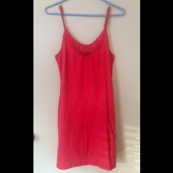 SOLD - Coral lightweight cotton GAP dress