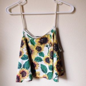 sunflower crop top