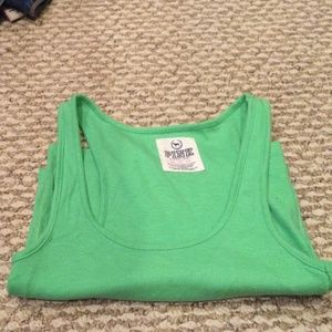 VS PINK neon green tank
