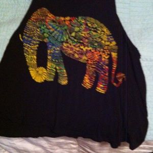Baggy black elephant tank.