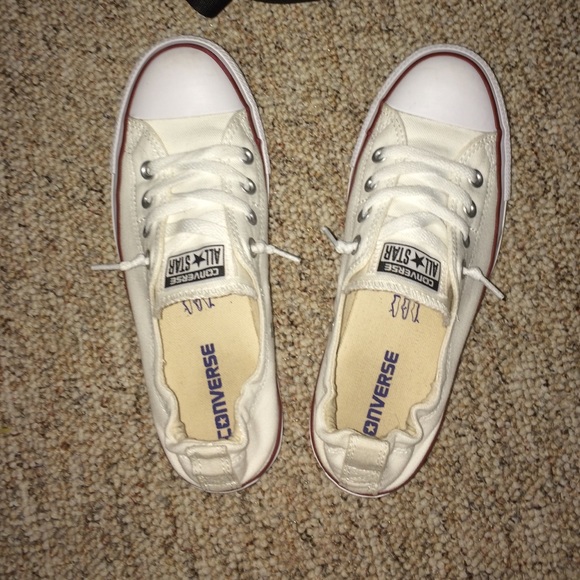 band new in the box slip on white converse