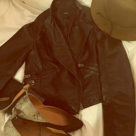 Faux Leather Black Jacket