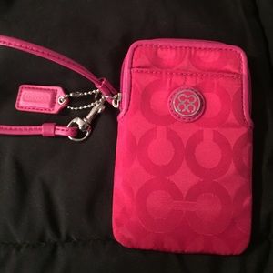 Coach iPhone wristlet