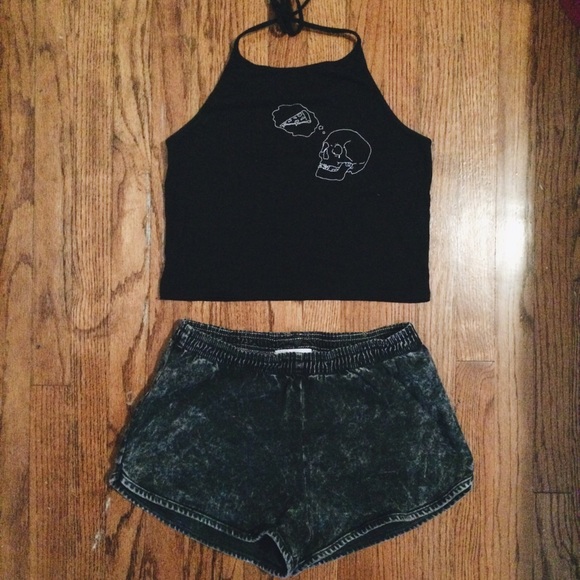 AA DENIM SHORTS.