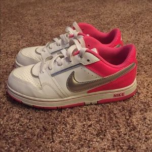 Girls Nike Air Force 1's White and Pink