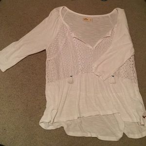White hollister shirt