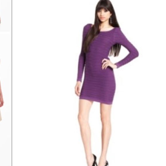 BCBG SCOOP NECK BODY CON