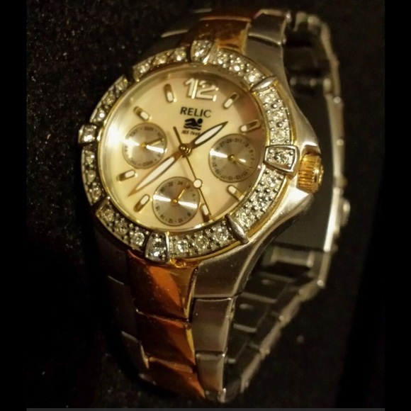 Relic Wet By Fossil Ladies Two Tone Stainless MOP