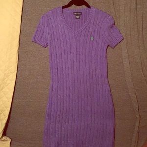 Purple Ralph Lauren sweater dress