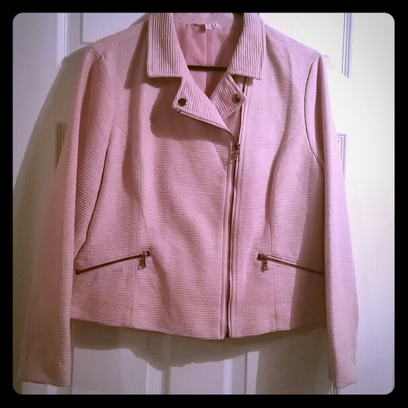 ✔TRADED🚫💜Lovely Dressy Pink Motorcycle Jacket