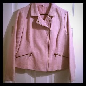 ✔TRADED🚫💜Lovely Dressy Pink Motorcycle Jacket