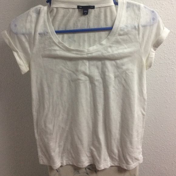 White Gap Polka Dot Shirt