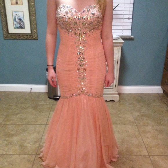 Peach Tone Mermaid Dress