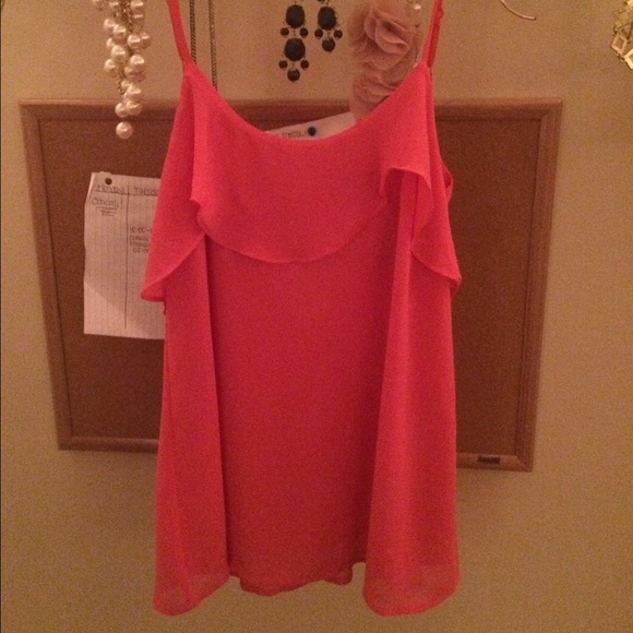 Naked Zebra, pink spaghetti strap top