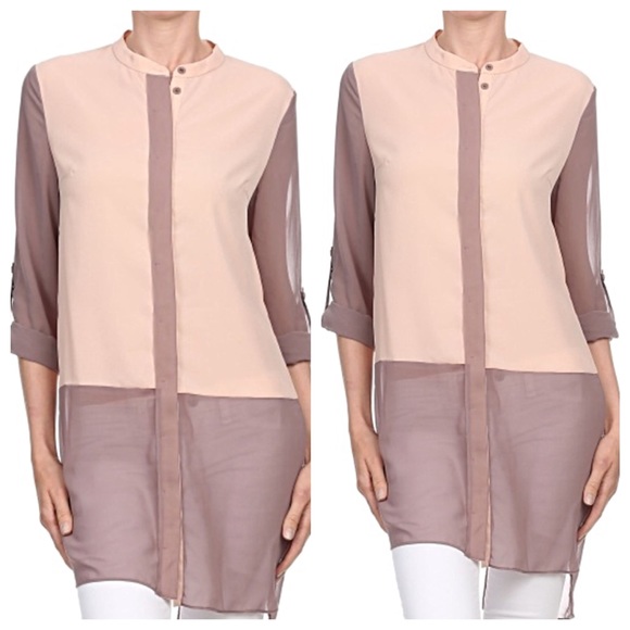 Duo fabric top
