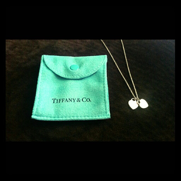 RETURN TO TIFFANY MINI DOUBLE HEART TAG PENDANT
