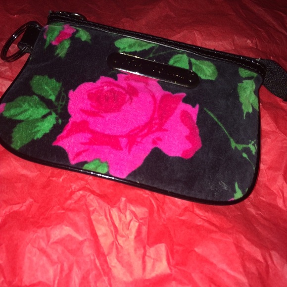 Betsey Johnson rose print pouch/wallet