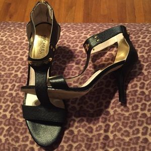 Michael kors black 3 inch and 1/2 heels