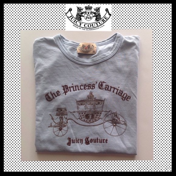 Juicy Couture Tops - JUICY COUTURE "The Princess Carriage" Tee