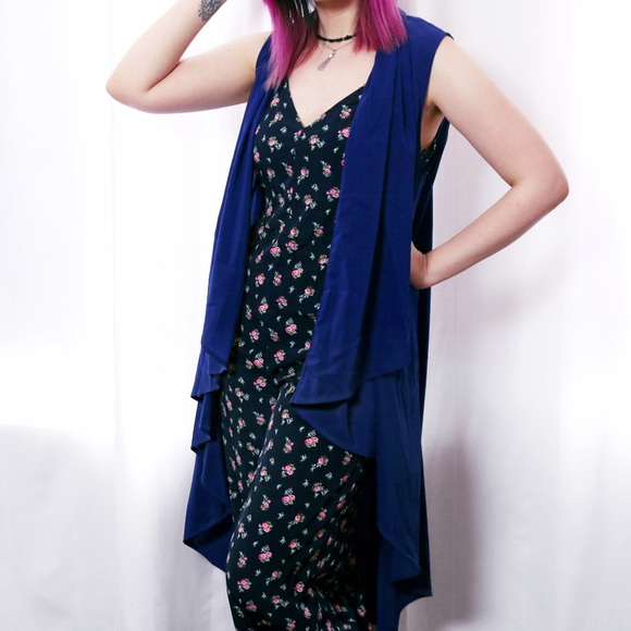 Forever 21 Jackets & Coats - HALF OFF SALE | Navy Waterfall Vest Forever 21 Jackets & Coats - HALF OFF SALE | Navy Waterfall Vest
