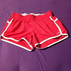 Pink athletic shorts