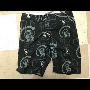 USC swim trunks / beach shorts