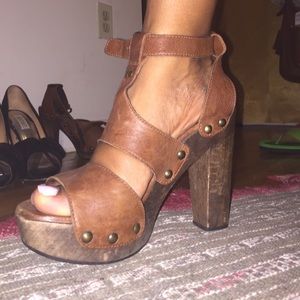 Chunky Stuart Weitzman sandals.