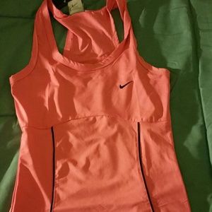 Pink nike workout top