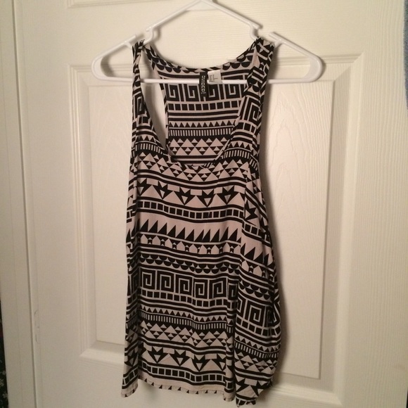 Aztec print tank top