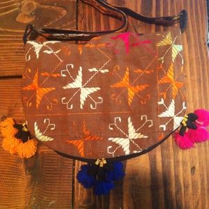 Embroidered Hobo Bag Boho Bohemian Hippie Ethnic