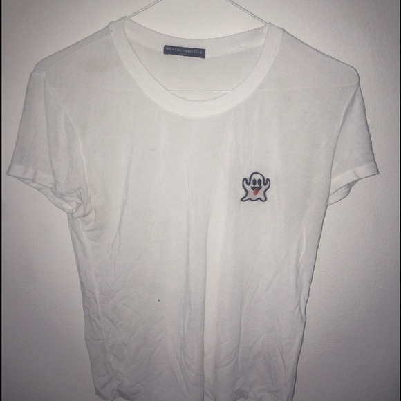 Brandy Melville Snapchat Ghost Logo Tee