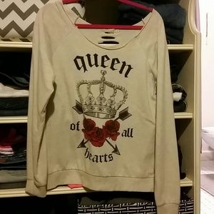 Unique sweater QUEEN OF ALL HEARTS