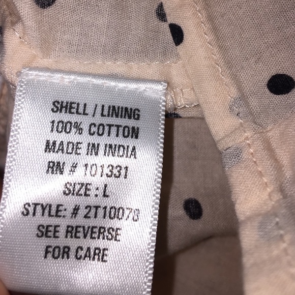 strapless polka dot shirt - Picture 2 of 3