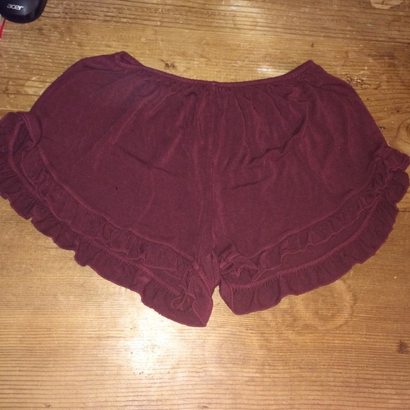Maroon shorts