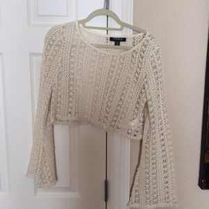 retro crochet cropped top