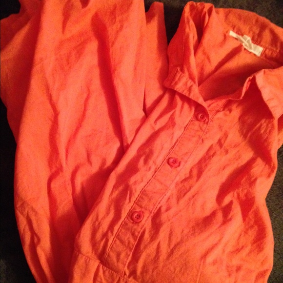 Coral colored collard dress!!!