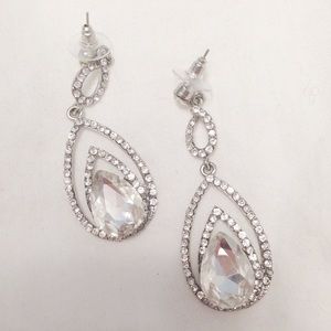 Dangly rhinestone earrings