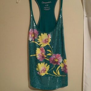 Aeropostle sequin tank top size large