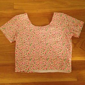 NEVER WORN floral crop top