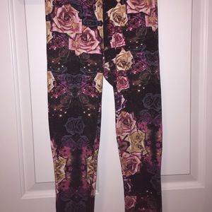Floral Galaxy Print Leggings