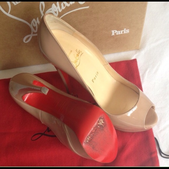 💯% Authentic Christian Louboutin Lady Peep Nude - Picture 4 of 4